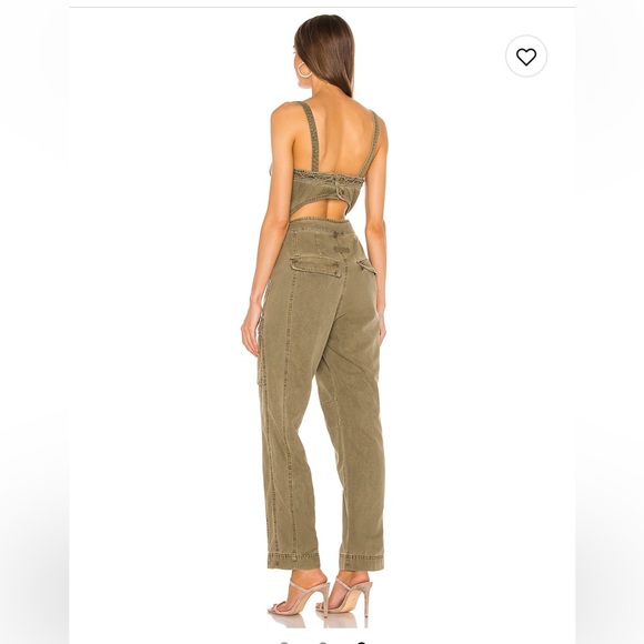 Utility Jumpsuit in Olive - Picture 3 of 7